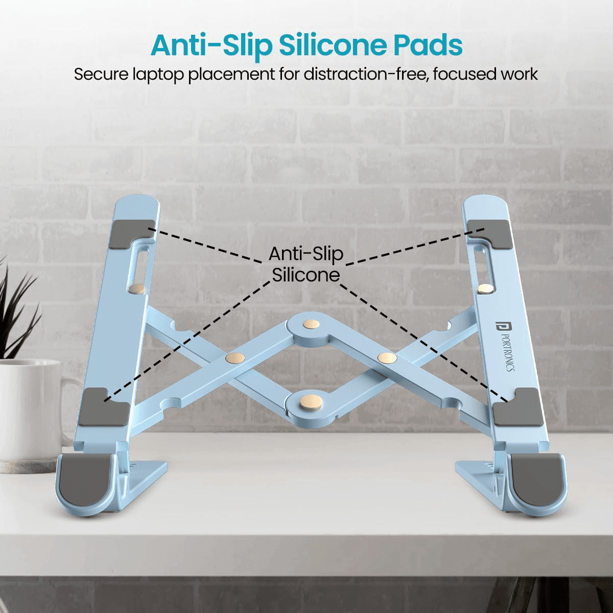 Foldable Laptop Stand with Adjustable Heights - Image 1