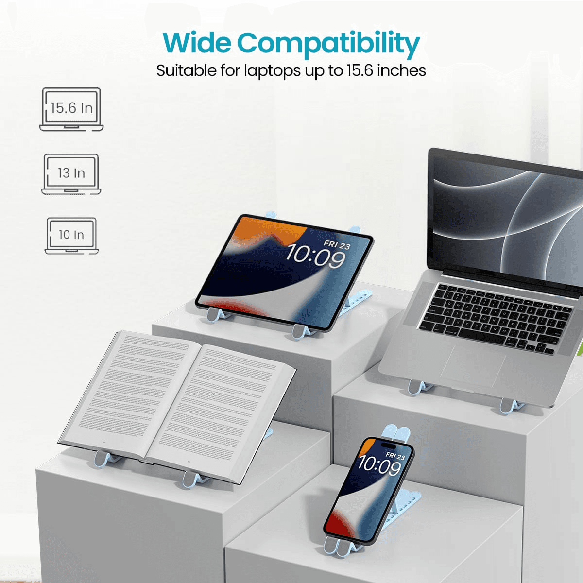 Foldable Laptop Stand with Adjustable Heights - Image 2