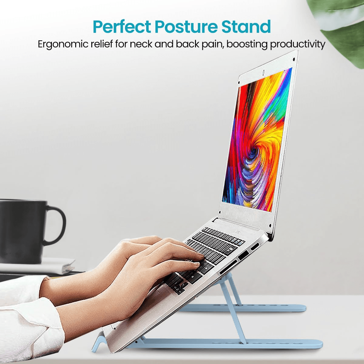 Foldable Laptop Stand with Adjustable Heights - Image 3